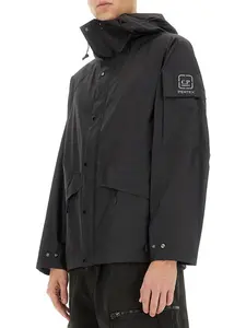 C.p. Company Men's Hooded Jacket in Black