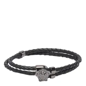 Versace la Medusa Leather Bracelet