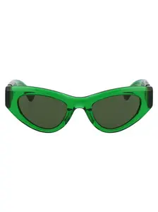 Bottega Veneta Eyewear Bottega Veneta Women's Green Acetate Sunglasses