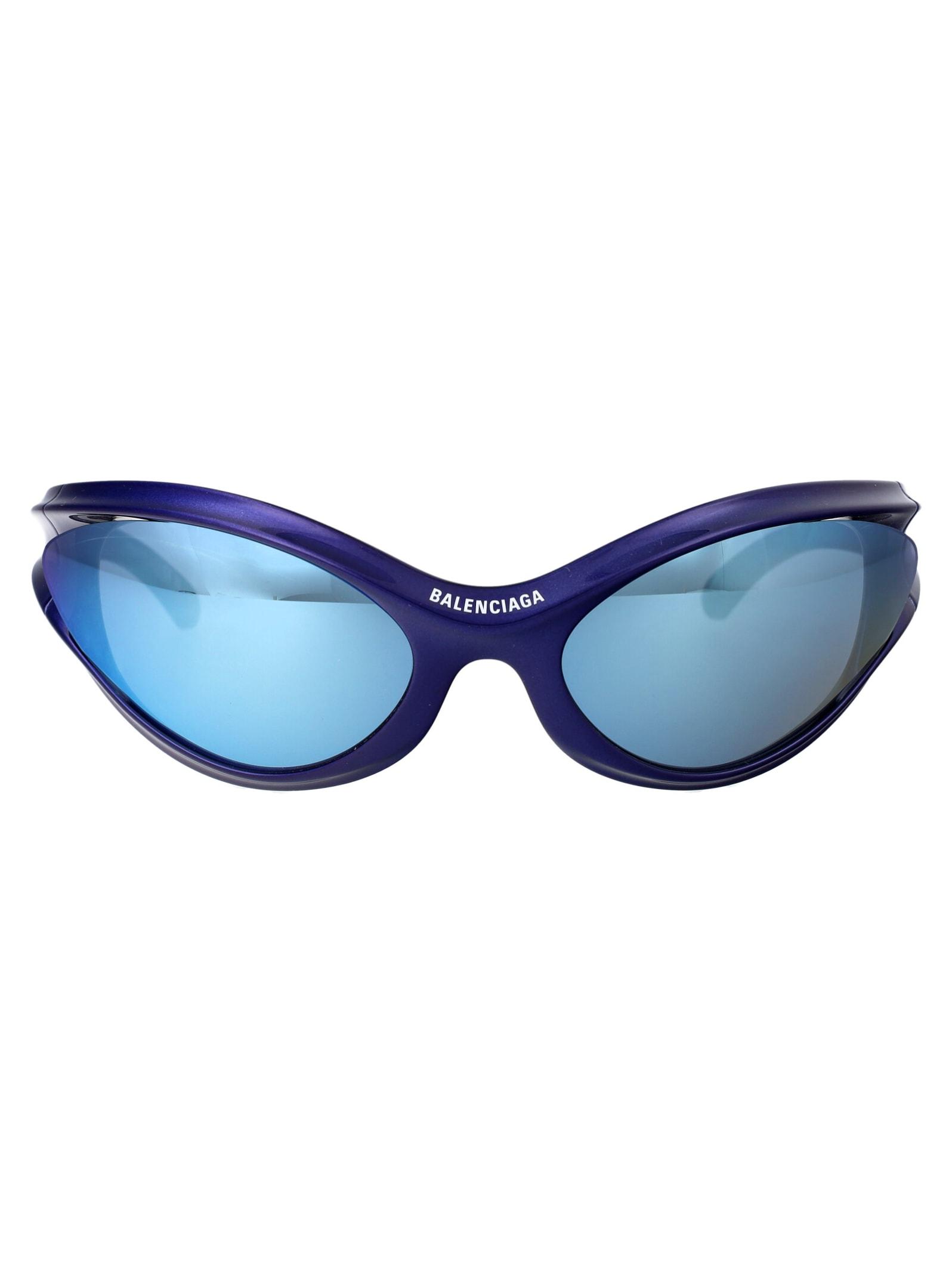 Balenciaga Eyewear Balenciaga Acetate Blue Sunglasses