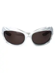 Balenciaga Eyewear Balenciaga Silver Acetate Sunglasses
