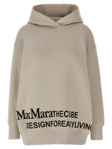 'S MAX MARA S Max Mara Women's Oversized Sweatshirt with Logo in Beige