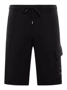 C.p. Company Men's Bermuda Sweatshirt Shorts in Black