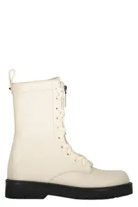 Valentino Garavani Leather Lace-up Boots