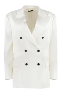 Tom Ford Women's Double-Breasted Jacket in Ivory