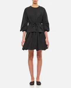 Moncler Women's Cotton Sweatshirt Dress in Black