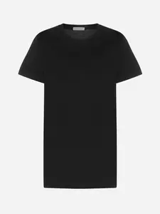Moncler Women's Cotton T-Shirt in Black