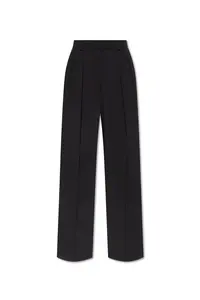 Max Mara Sportmax Women's Straight-Leg Trousers in Black
