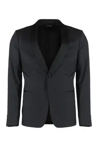 Zegna Men's Wool Two-Pieces Suit in Black