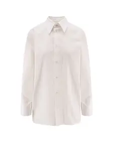 Saint Laurent Certified Cotton Shirt With Cassandre Embroidery