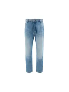 Balmain Men's Denim Jeans in Light Blue