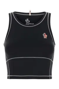 Moncler Grenoble Black Stretch Nylon Top