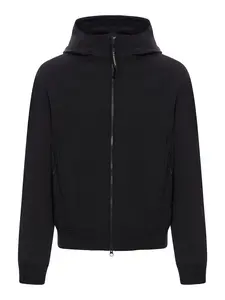 C.p. Company Men's C.p. Shell-R Hooded Jacket and Casual Black Jacket