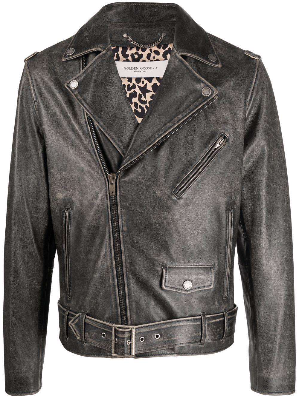 Golden Goose Biker Leather Jacket