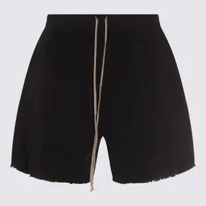 Drkshdw Men's Long Boxes Butt Zipp Shorts and Cotton Pants in Black