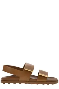 Tod's Women's Sandal With Two Leather Straps in Brown