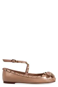 Valentino Garavani Rockstud Leather Ballet Flats