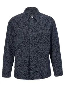 Fendi Men's Embroidered Denim Jacket and FF Denim Jacket