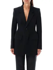 Balenciaga Women's Wool Blazer in Black