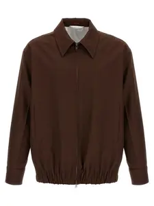 Gucci Wool Bomber-Style Jacket in Brown
