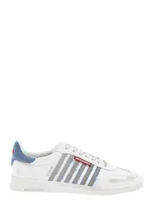 Dsquared2 White Leather Boxer Sneakers