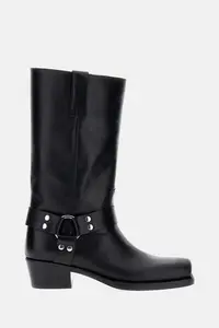 Paris Texas Black Leather Roxy Boots