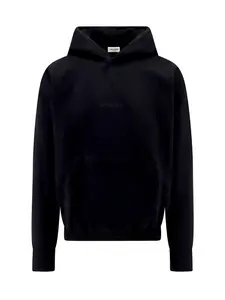 Saint Laurent Women's Cotton Sweatshirt in Black