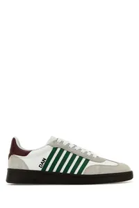 Dsquared2 Men's Leather Boxer Sneakers in White