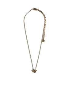 Versace Women's Medusa Head Chain Necklace in Metallic
