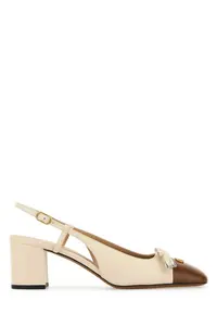 Valentino Garavani Women's Slingback Pumps and Sand Leather Vlogo Signature Pumps