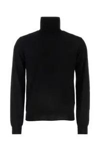 Jil Sander Black Wool Sweater