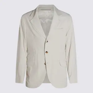 Brunello Cucinelli White Cotton Blazer