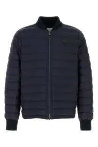 Burberry Navy Blue Nylon Down Jacket