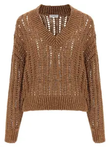 Brunello Cucinelli Rustic Dazzling Net Sweater