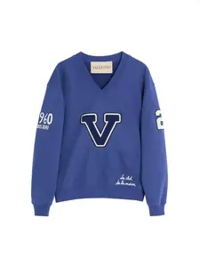 Valentino Women's Embroidered Cotton Sweatshirt