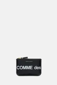 Comme Des Garçons Wallet Logo Detail Leather Pouch