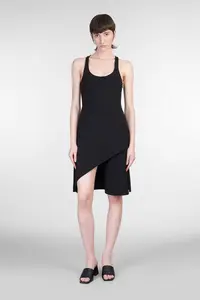 Courrèges Dress Woman In Black Polyester
