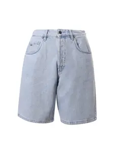 Emporio Armani Men's Denim Cotton Bermuda Trousers Shorts in Clear Blue