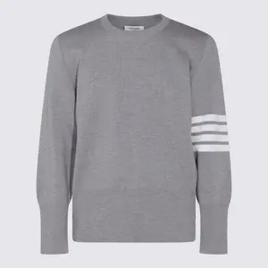 Thom Browne Grey Wool Knitwear