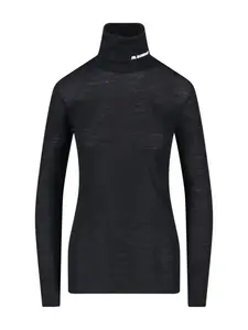 Jil Sander Logo Turtleneck Sweater