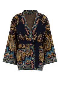 Etro Embroidered Cotton Blend Cardigan
