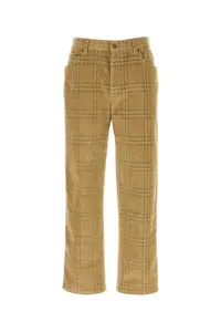 Burberry Velvet and Embroidered Corduroy Pants