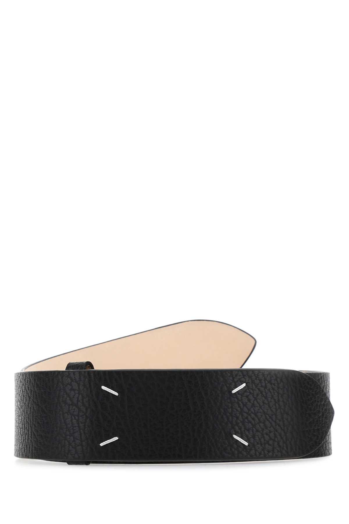 Maison Margiela Four Stitches Belt in Black