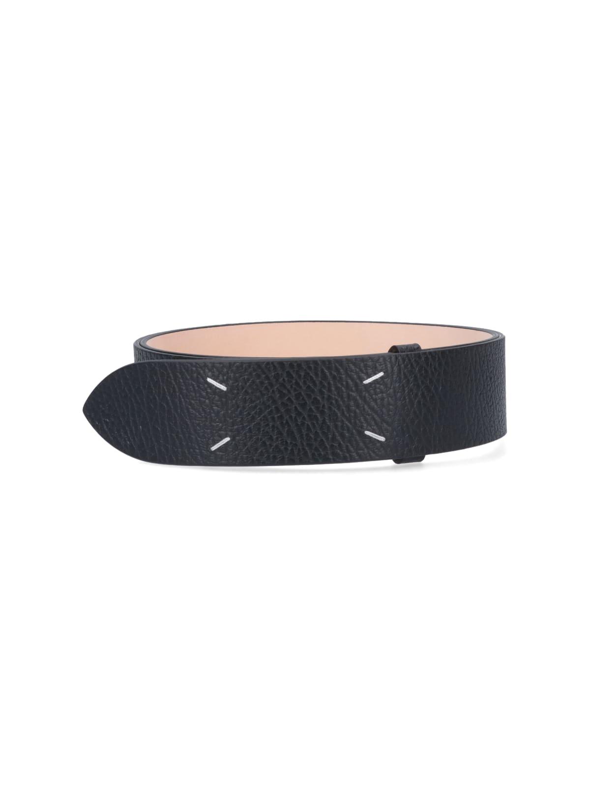 Maison Margiela Four Stitches Belt in Black
