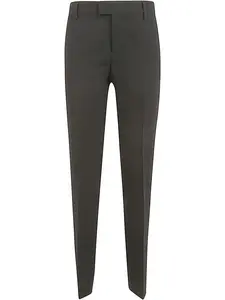 Ami Alexandre Mattiussi Paris Women's Cigarette Trousers in Black