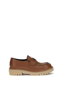 Prada Women's Caramel Leather Loafers
