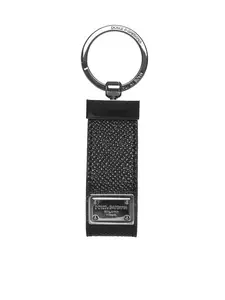 Dolce & Gabbana Leather Keyring With Logo