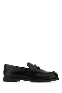 Miu Miu Black Leather Loafers