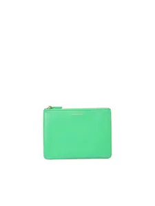 Comme des Garçons Wallet Green Leather Pouch