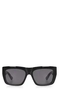 Bottega Veneta Black Acetate Sunglasses